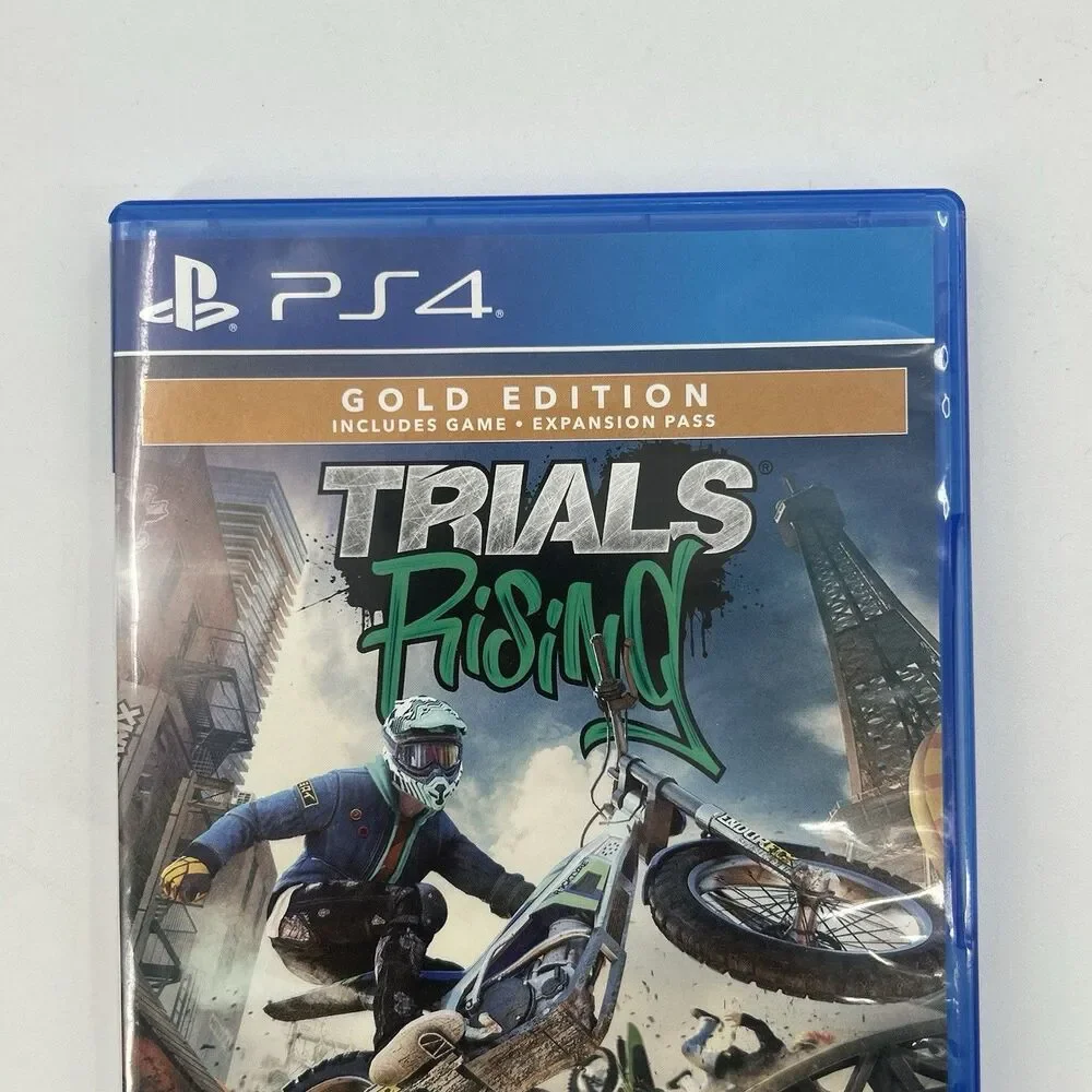 Trials Rising Gold Edition Sony PlayStation 4 PS4 Game Disc Case & Sticker Book